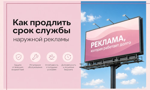 Как продлить срок службы наружной рекламы в Таре