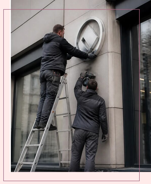 Изготовление вывесок с логотипом для бизнеса в Таре