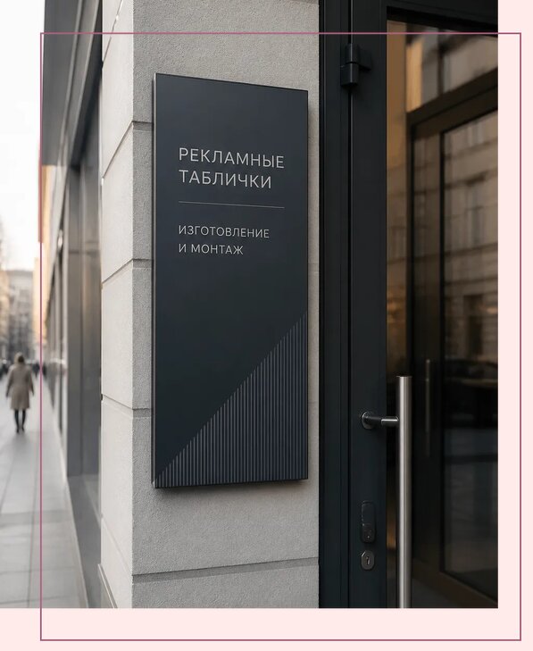 Рекламные таблички в Таре по цене от 4630 р. | Аванза-Тар